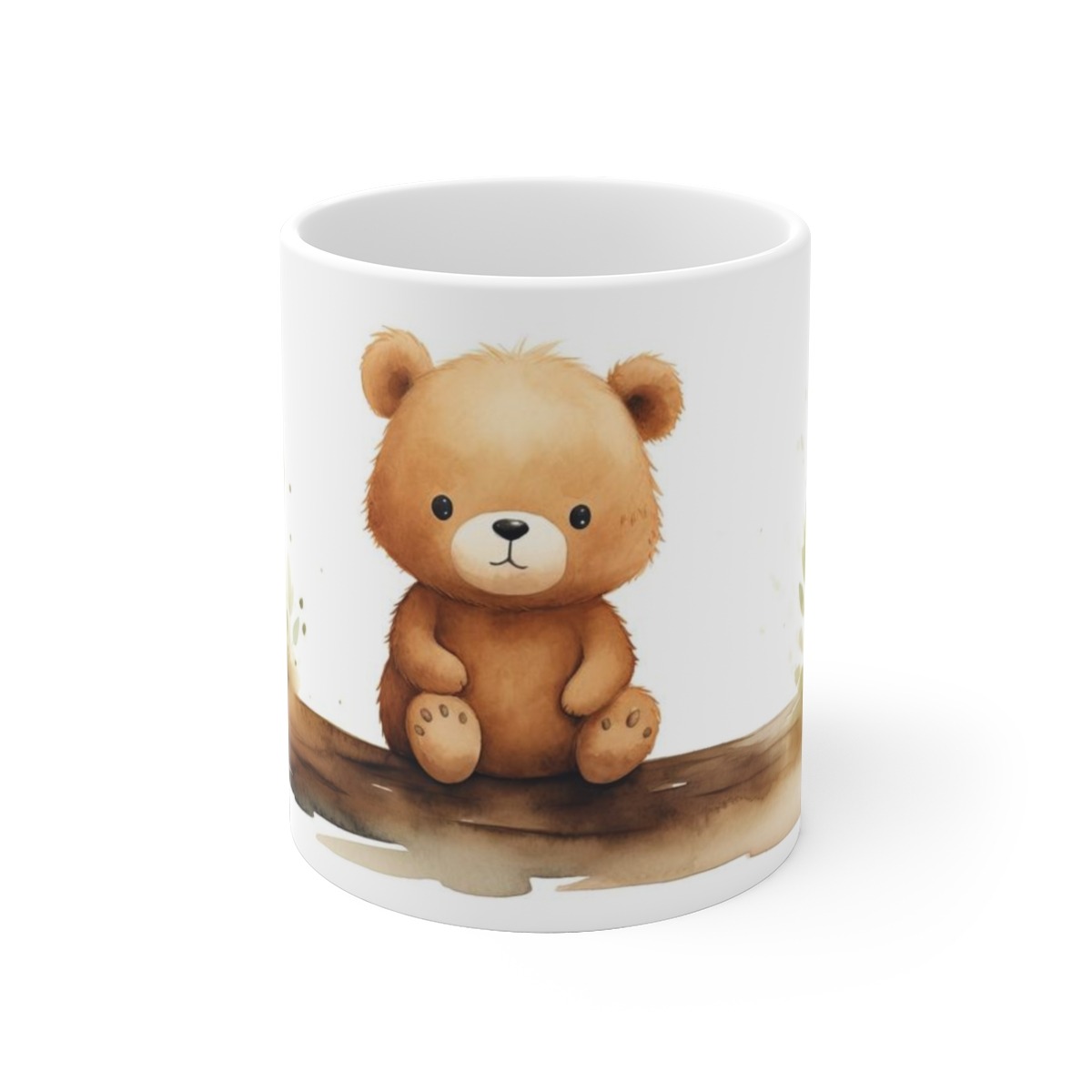 Kinder-Tasse mit Aquarell Teddybär-Design