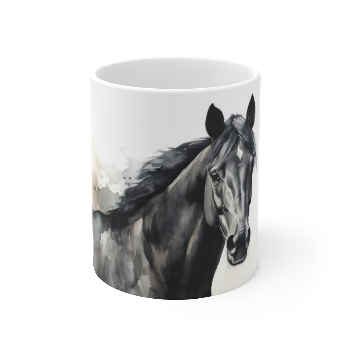 Kreative Tasse Geschenk für Pferdefans mit Aquarell Pferde Motiv