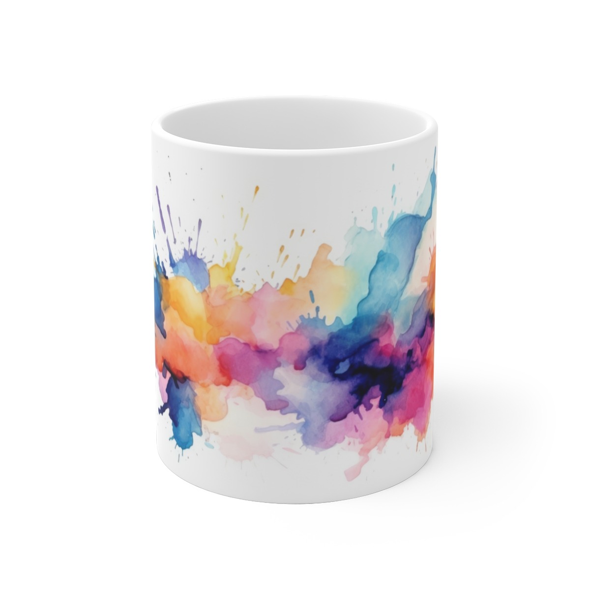 Kreative Wasserfarbenklecks Tasse