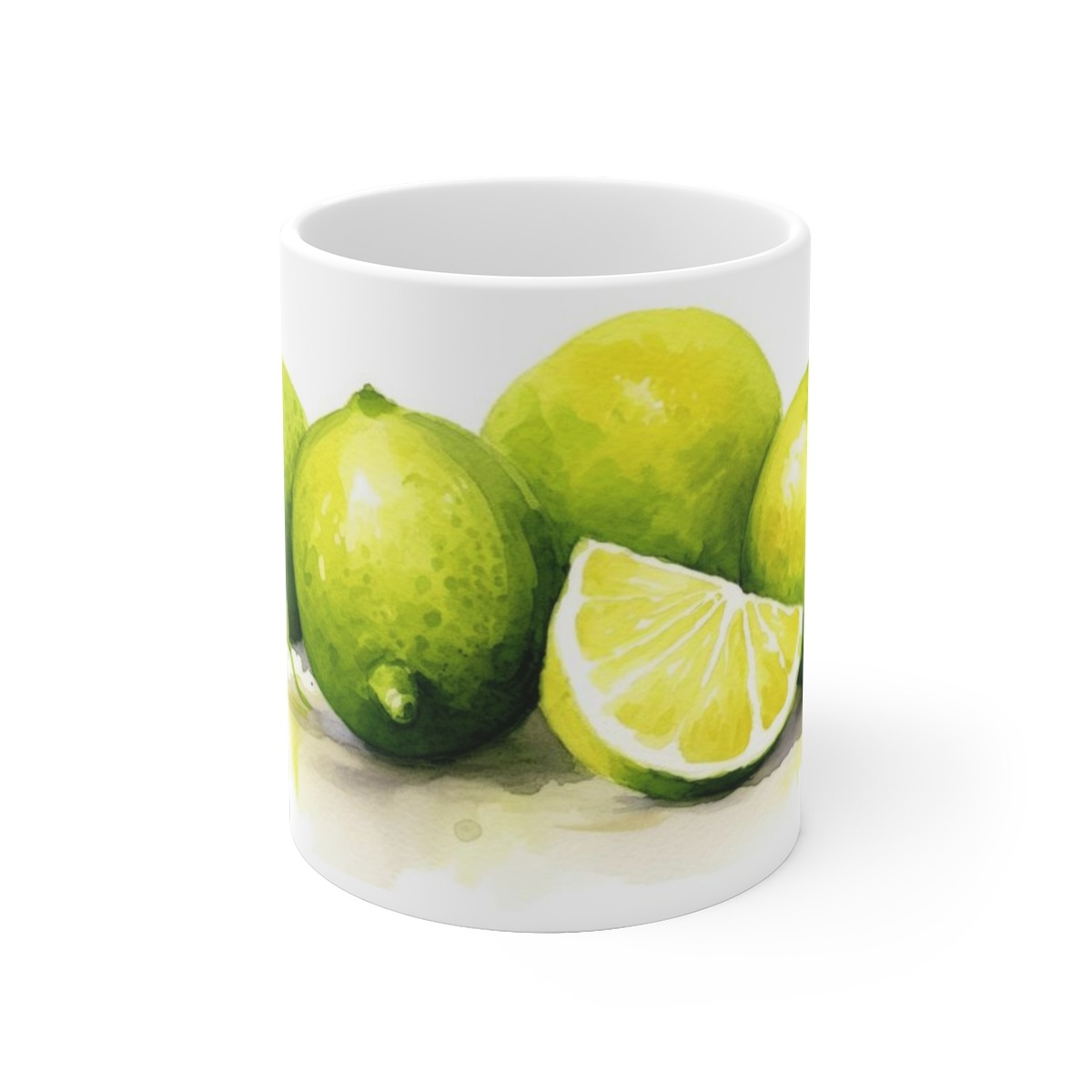 Lime Watercolor Cup