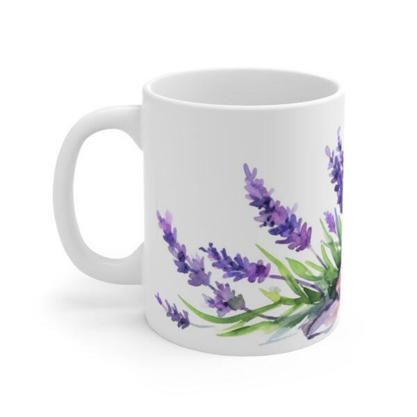 Lavendel Aquarell Tasse - Beruhigendes Blumenmotiv für Entspannung und Genuss