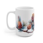 Tasse Aquarell Tannenzweig aus Keramik – Stilvolles Design für jeden Anlass