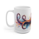 Octopus Aquarell Tasse - Becher im Unterwasserwelt Design für Meeresbiologen und Ozeanliebhaber