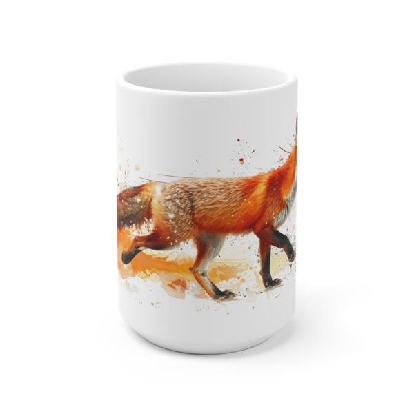 Aquarell Fuchs Tasse - Keramiktasse mit lebendigem Motiv, Mikrowellengeeignet