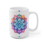 "Geschenktasse mit Aquarell Mandala Design - Kunstvoll bedruckte Kaffeetasse für besondere Anlässe"