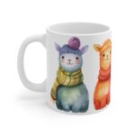 Niedliche Lama/Alpaka Aquarell Tasse - Kinderfreundlicher Becher für Tierliebhaber