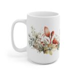 Aquarell Pflanzen Kaffeetasse - Bedruckte Geschenkidee mit Blumenmotiv