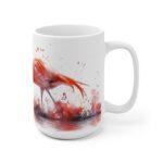 Flamingo Aquarell Tasse - Eleganter Becher für Vogelliebhaber und Kunstfans