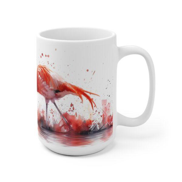 Flamingo Aquarell Tasse - Eleganter Becher für Vogelliebhaber und Kunstfans