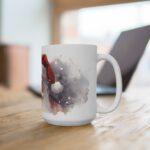 Aquarell Weihnachtsmann Tasse - Exklusive Santa Claus Keramik für Festliche Genussmomente