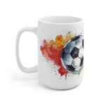 Fußball Deutschlandflagge Aquarell Tasse - Ideal für Fußballfans und Patrioten