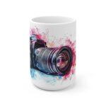 DSLR Kamera Aquarell Tasse – Becher für Fotografen und Kreativschaffende