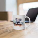 Weiße Keramik Tasse mit Koalabär - Perfekte Kinder-Tasse mit Aquarell-Motiv