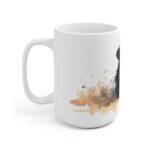 Schwarzes Meerschweinchen Aquarell Tasse – Niedliches Haustier Design für Tierliebhaber