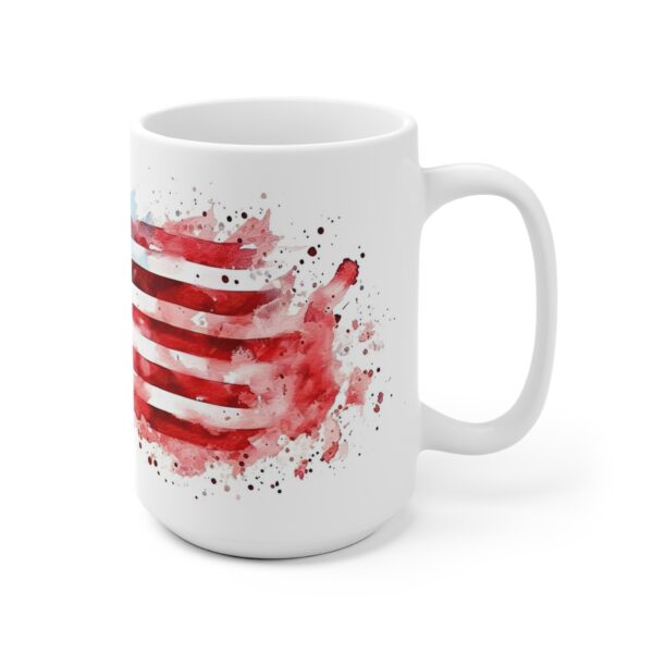 US-Flagge Aquarell Tasse - Becher mit Amerikanischem Symbol für Patriotische USA-Liebhaber