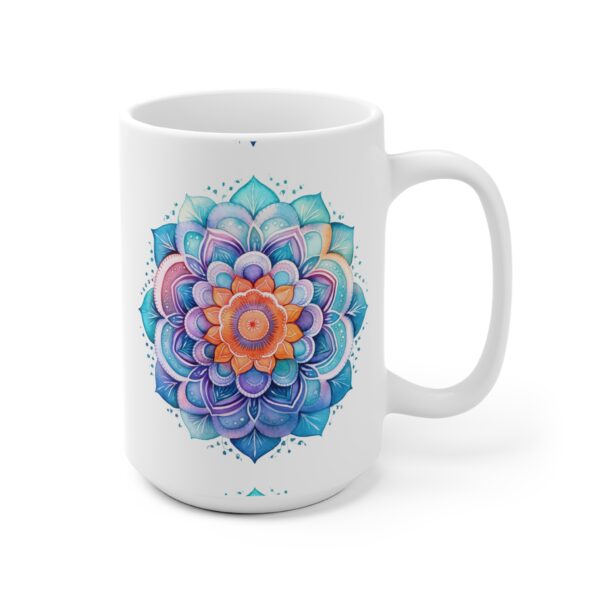 "Bedruckte Geschenk Tasse mit Aquarell Mandala Ornament - Kaffeetasse für jeden Anlass"