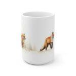 Winterfüchse Aquarell Tasse - Charmanter Fuchs Becher für Tierliebhaber und Winterfreunde