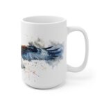 Aquarell Tasse mit Fliegendem Falken - Keramik für Künstler und Naturliebhaber