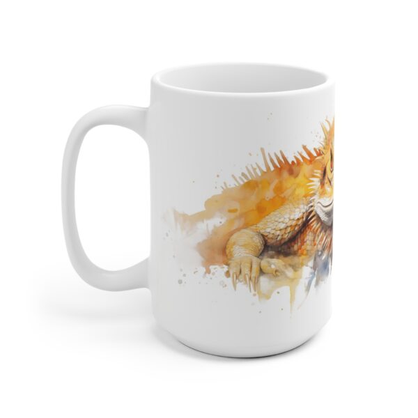 Weiße Keramiktasse im Aquarell-Stil - Ideal für Reptilienfans und als Geschenk