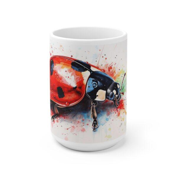 Marienkäfer Aquarell Tasse - Niedlicher Becher für Natur- und Gartenliebhaber