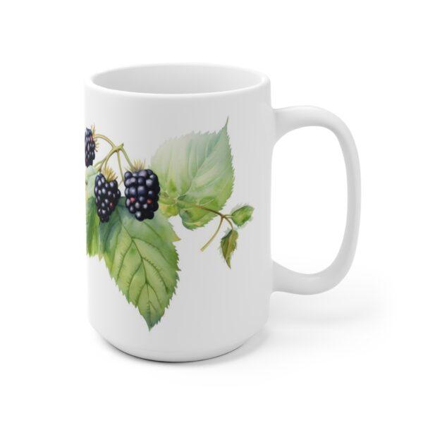 Brombeere Aquarell Tasse - Beerenfrucht Design Becher für Natur- und Fruchtliebhaber