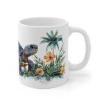 Aquarell Tasse mit Landschildkröte - Perfekte Kaffeetasse für Tierliebhaber