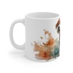 Jack Russell Terrier Keramiktasse mit Aquarell Design - Ideal für Hundeliebhaber