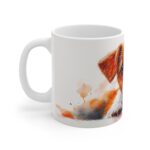 Jack Russell Terrier Aquarell Keramiktasse – idealer Kaffeebecher für Hundefans