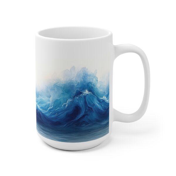 Ozean-Motiv Aquarell Tasse - Ideal für Meerliebhaber und Kaffeegenuss