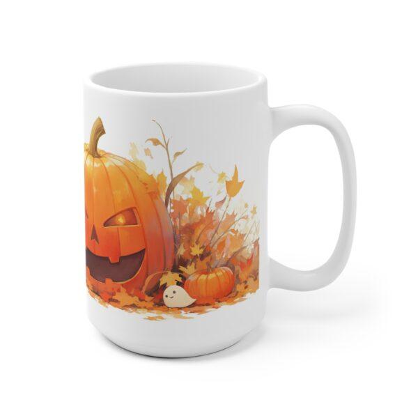 Fröhliche Halloween Tasse mit Grinsendem Kürbis – Perfekt für Kürbis-Fans!