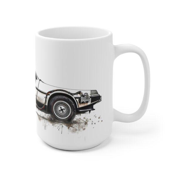 DeLorean Aquarell Tasse - Cooles Design für Filmfans und Sci-Fi-Liebhaber