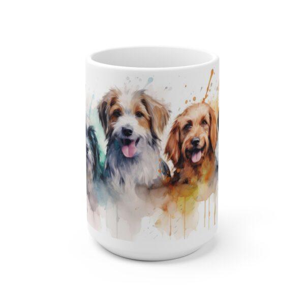 Aquarell Hundetasse – Künstlerische Kaffeetasse für Hundefreunde und Geschenkideen