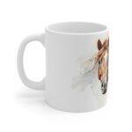 Aquarell Pferde Tasse – Kreatives Geschenk für Pferdefans