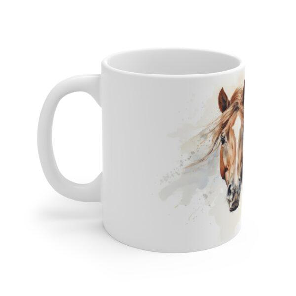 Aquarell Pferde Tasse – Kreatives Geschenk für Pferdefans