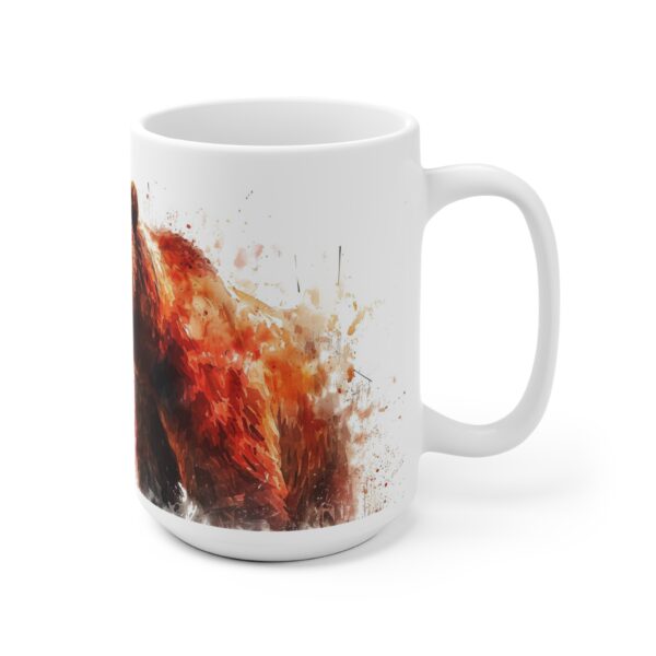 Farbenfrohe Aquarell Grizzly Bär Tasse - Ideal für Kaffee und Tee, Perfektes Geschenk für Tierliebhaber