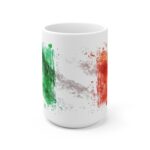 Italienflagge Aquarell Tasse – Becher für Italien-Liebhaber mit Nationalfarben-Design