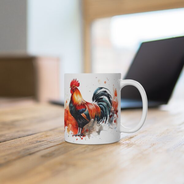 Aquarell Hahn Tasse aus Keramik - Stylisches Design für jeden Anlass