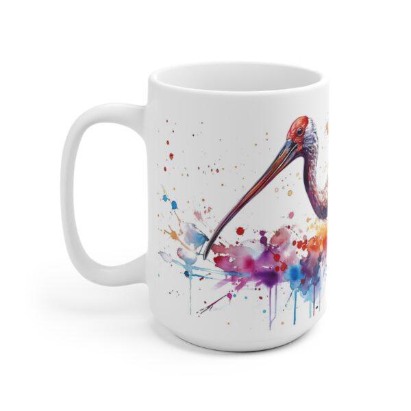 Ibis Vogel Aquarell Keramik Becher - Elegante Tasse für jeden Anlass