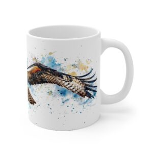 Fischadler Aquarell Becher aus Keramik - Stilvolles Design für Vogel-Liebhaber