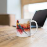 Quetzal Vogel Aquarell Tasse - Kunstvolle Designs für jeden Genuss