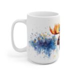 Aquarell Elch Tasse - Keramiktasse mit majestätischem Elchmotiv