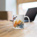 Aquarell Keramikbecher mit Antilopen-Design