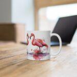 Flamingo Aquarell Tasse - Elegante Kaffeetasse für Tier- und Naturliebhaber