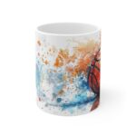 Basketball Aquarell Tasse - Stylischer Becher für Basketballfans und Sportliebhaber