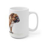 Elegante Bulldogge Keramiktasse im Aquarell-Stil – Hochwertiger Druck für den täglichen Genuss