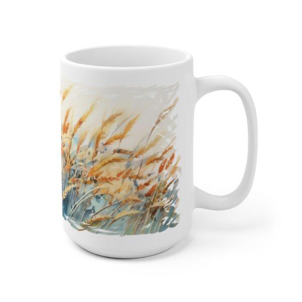 Aquarell Tasse mit Landschafts-Motiv – Ideales Geschenk für Natur- und Landwirtschaftsfreunde