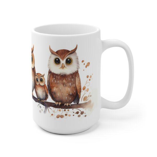 Kindgerechte Eulen Aquarell Tasse - Niedlicher Becher für Kinder und Tierfreunde