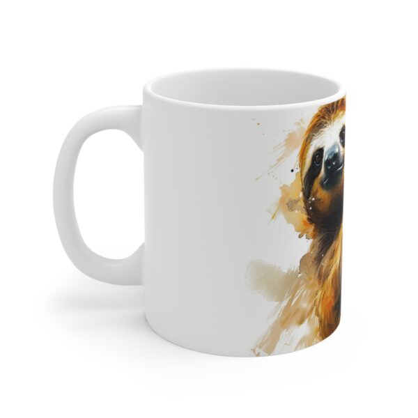 Aquarell Faultier Keramikbecher - Hochwertige Tasse für Kaffeeliebhaber