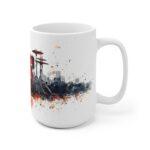 Keramiktasse mit Drumset Aquarell Design - Ideal für Musikliebhaber