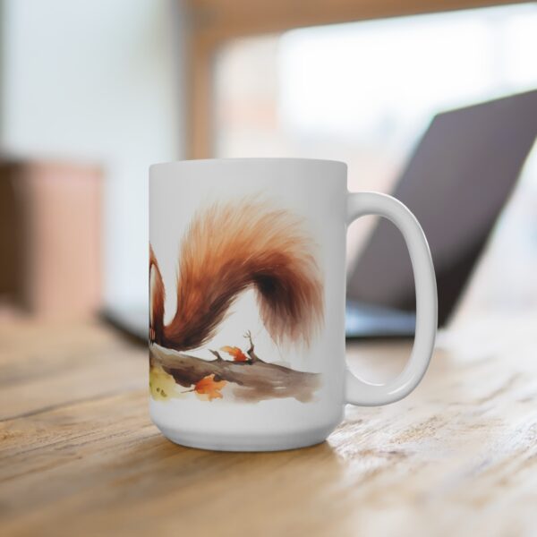 Eichhörnchen Aquarell Tasse – Verspielte Waldtier Tasse für Naturfreunde und Tierliebhaber